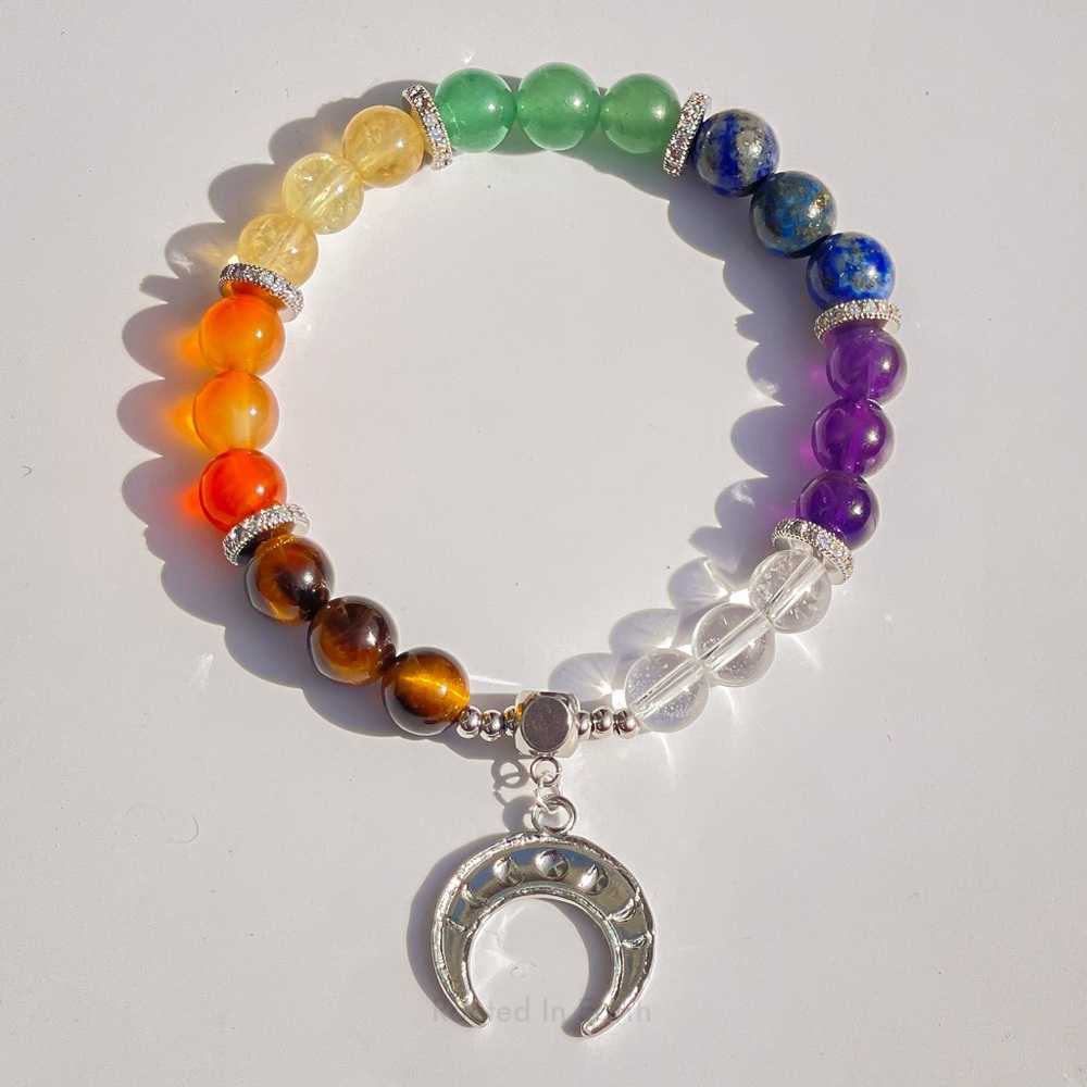 7 Chakra Energy Bracelet | Natural Authentic Gemstones - Balance, Heal, Align